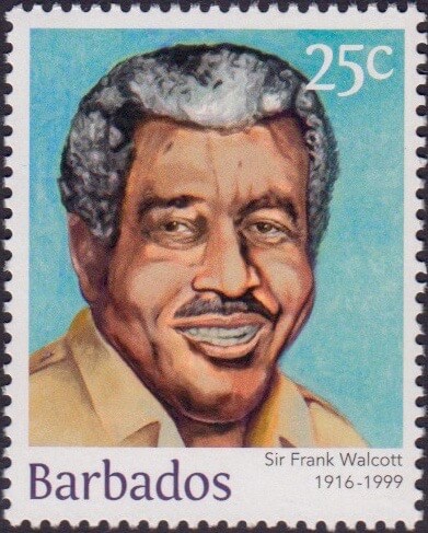 Sir Frank Walcott 25c - Barbados Stamps