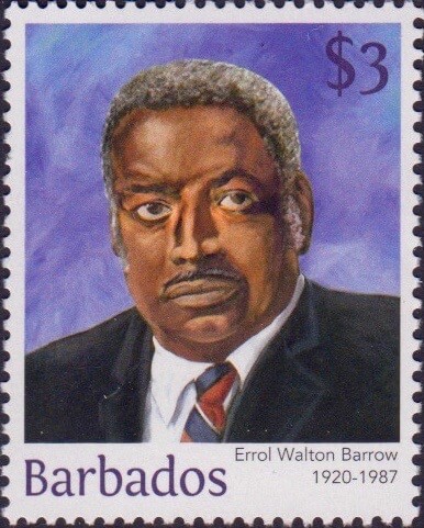 Errol Walton Barrow $3 - Barbados Stamps