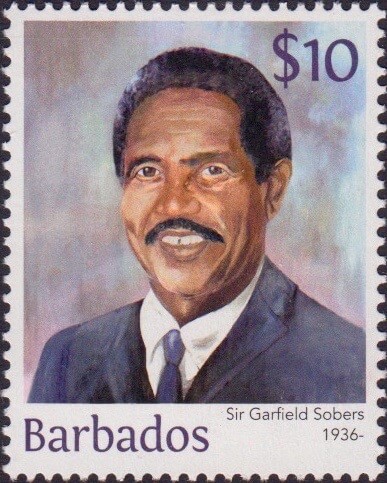 Sir Garfield Sobers $10 - Barbados Stamps