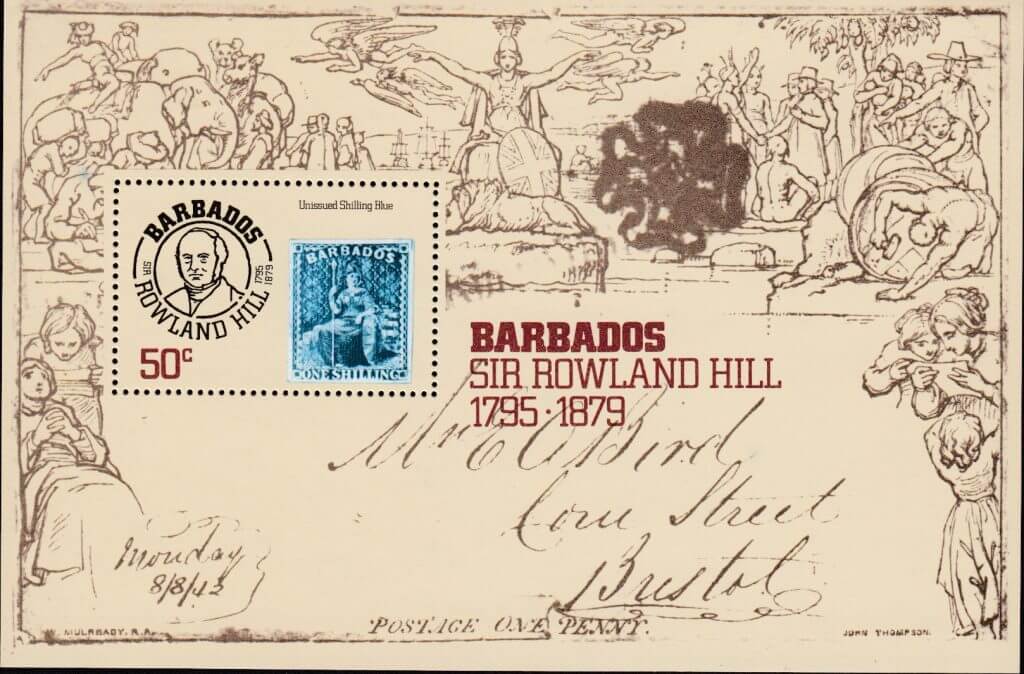 SGMS620 | Death Centenary of Sir Rowland Hill mini sheet