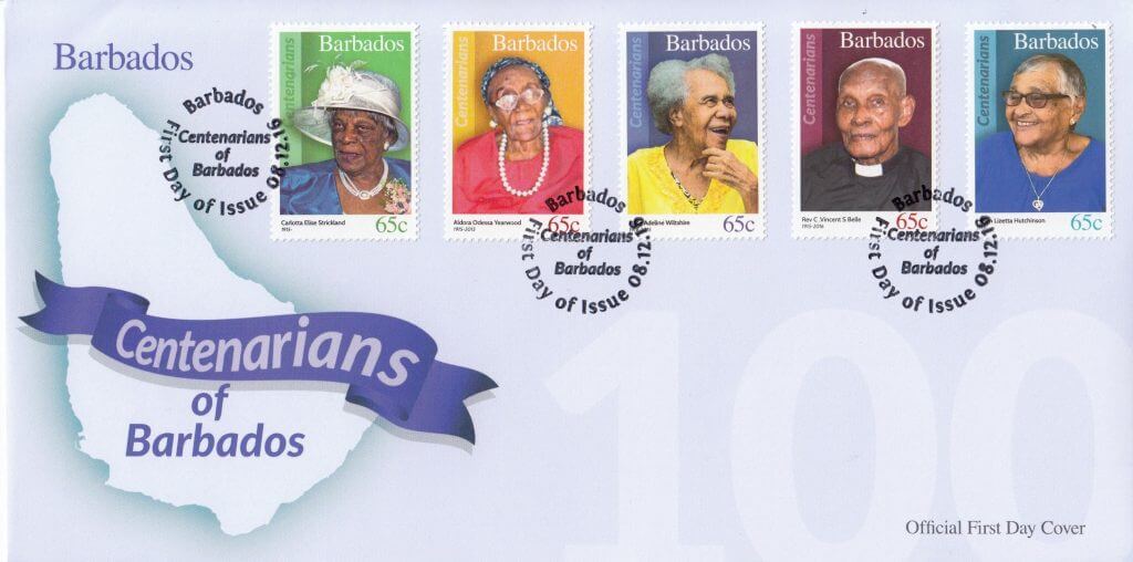 Centenarians of Barbados First Day Cover 2