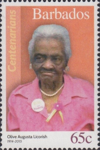 Barbados 65c Stamp – Olive Augusta Licorish