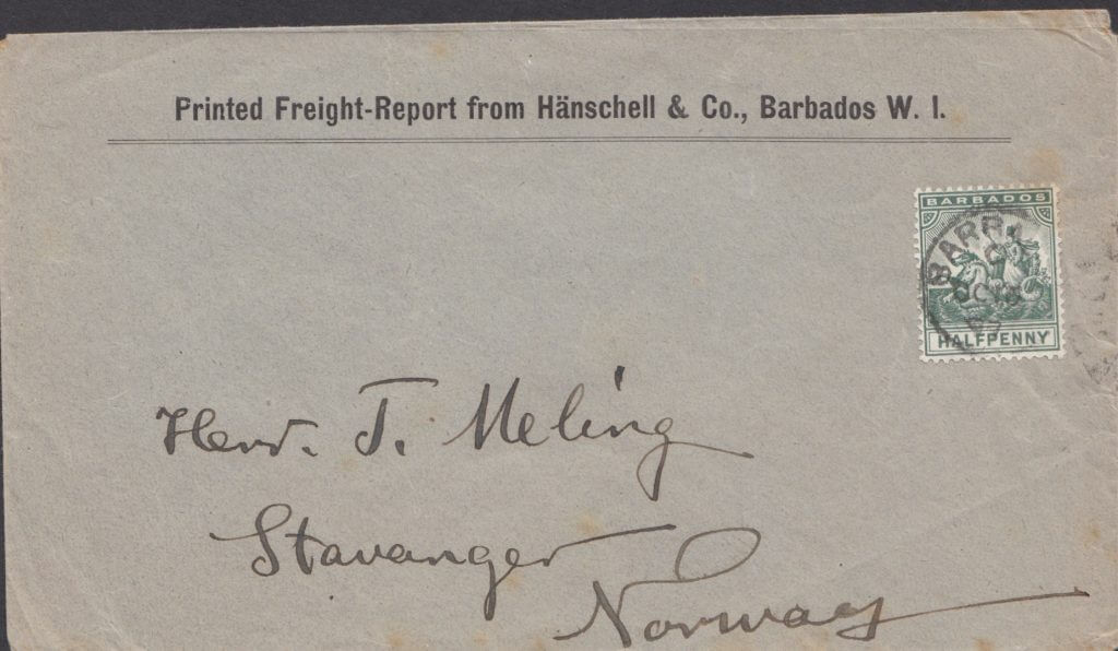 Printed Matter rate to Stavanger, Norway from Barbados