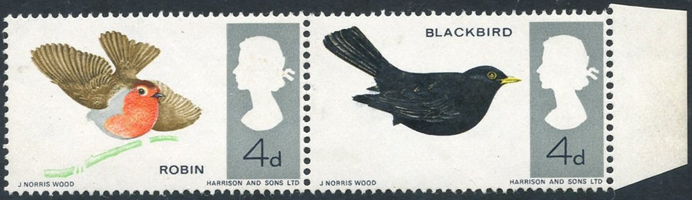 GB Birds 1966 colour issue - legs omitted