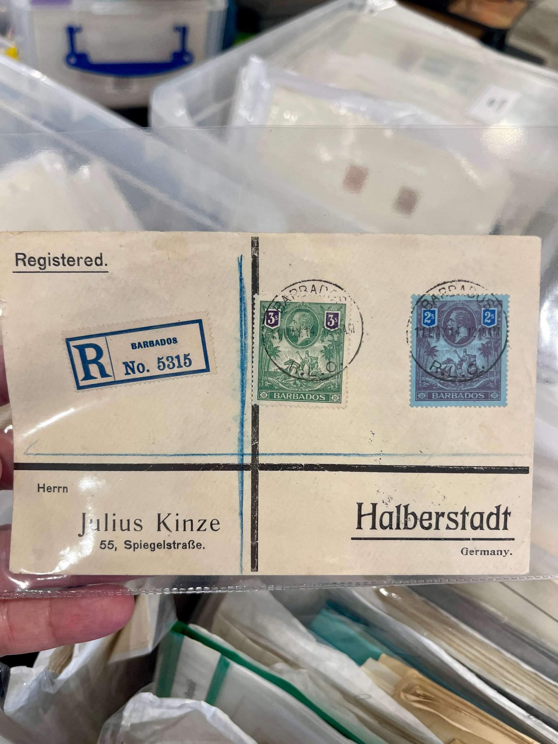 Cover found in dealers box at York Stamp Fair