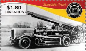 70TH ANNIVERSARY OF THE BARBADOS FIRE SERVICE $1.80