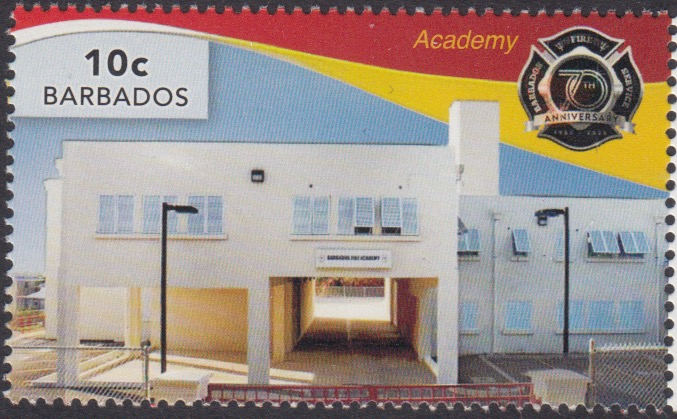 70th Anniversary of the Barbados Fire Service - 10c stamp