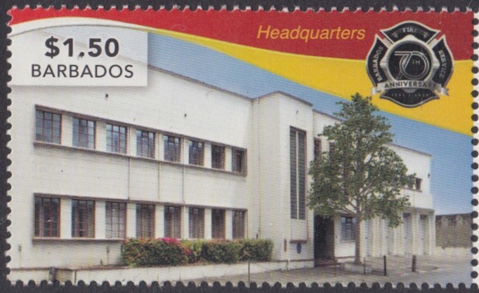 70th Anniversary of the Barbados Fire Service - $1.50 stamp