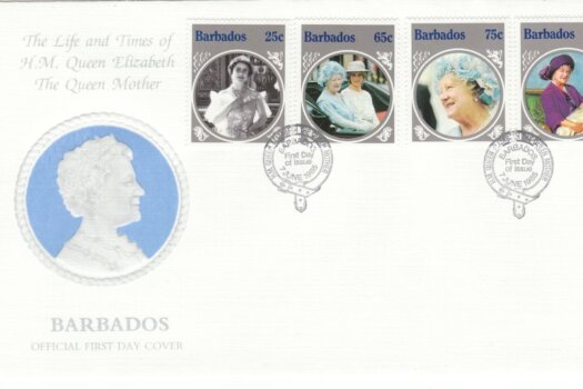 Barbados Queen Mother FDC