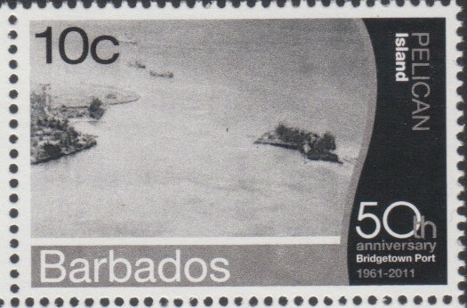 Barbados SG1396 - 50th Anniversary of Bridgetown Port - 10c Pelican Island