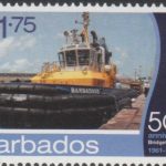 Barbados SG1398- 50th Anniversary of Bridgetown Port - $1.75 Tug Boat Barbados II