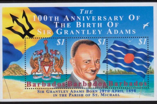 Barbados SGMS1120 | 100th Anniversary of the birth of Sir Grantley Adams Souvenir Sheet