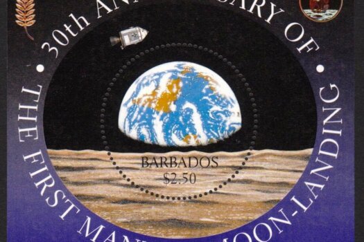 Barbados SGMS1142 | 30th Anniversary of the first Moon landing Souvenir Sheet