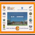 Barbados SGMS1170 - $2.50 West Indies Tour 2000 Mini Sheet
