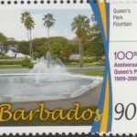 100th Anniversary of Queens Park - 90c Queen's Park Fountain - Barbados SG1344