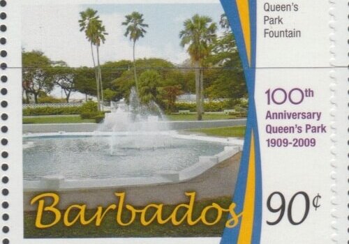 100th Anniversary of Queens Park - 90c Queen's Park Fountain - Barbados SG1344