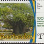 100th Anniversary of Queens Park - $1 The Baobab Tree - Barbados SG1345