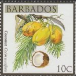 Local Fruits of Barbados - 10c Coconut - Barbados SG1360