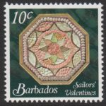 Sailors' Valentines - 10c - Barbados SG1375