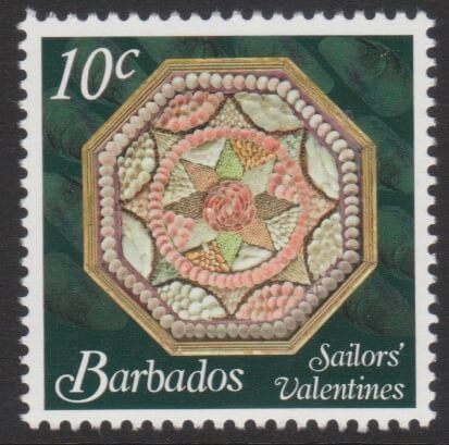 Sailors' Valentines - 10c - Barbados SG1375