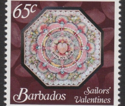 Sailors' Valentines - 65c - Barbados SG1376