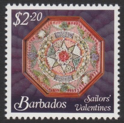 Sailors' Valentines - $2.20 - Barbados SG1377