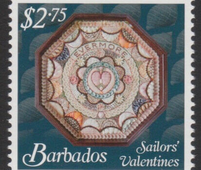Sailors' Valentines - $2.75 - Barbados SG1378