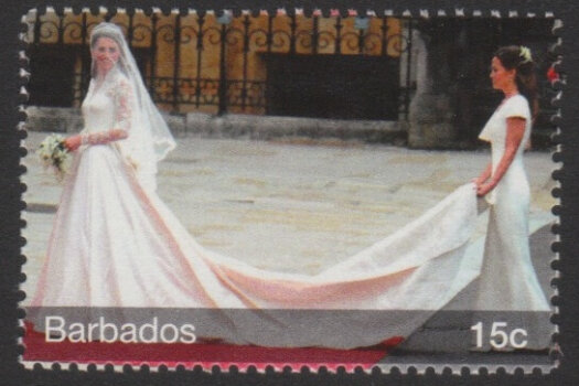 The Royal Wedding of Prince William and Kate Middleton - 15c - Barbados SG1379