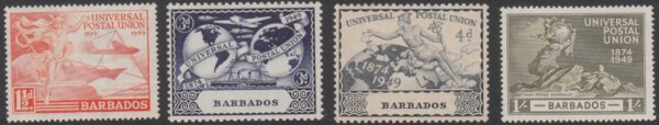 Barbados SG267 - 270 | 75th Anniversary of Universal Postal Union
