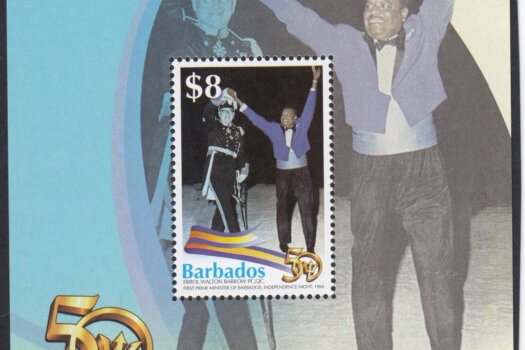 Barbados Stamps 50th Anniversary of Independence Souvenir sheet - $8