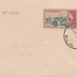 Barbados QEII 1953 commemorative FDC - 60c & $1.20