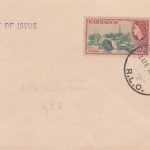 Barbados QEII 1953 commemorative FDC - 60c & $1.20