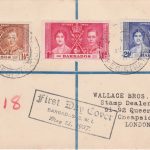 Coronation 1937 Barbados FDC