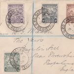 George VI Barbados definitives on a Registered Cover (not FDC) 15/01/38