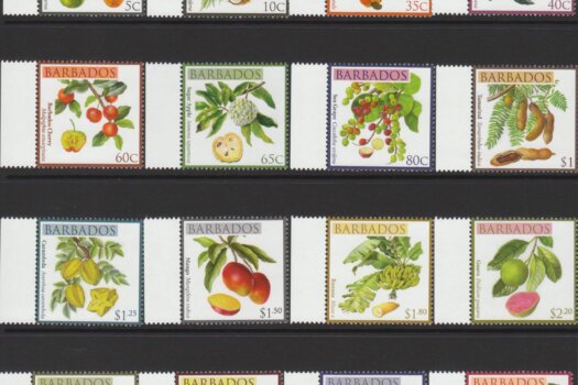 Barbados SG1359-1374 | Local Fruits definitives 2011