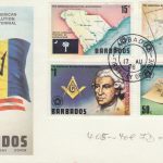 Barbados 1976 The American Revolution Bicentennial FDC - illustrated cover