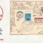 Barbados 1979 Sir Rowland Hill mini sheet FDC - illustrated cover