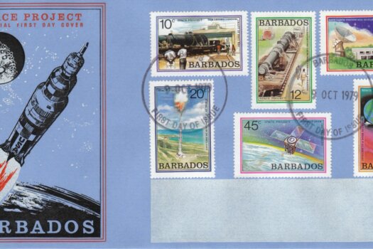 Barbados 1979 Space Project FDC - illustrated cover