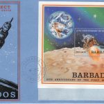 Barbados 1979 10th Anniversary of the First Mood Landing FDC - illustrated cover