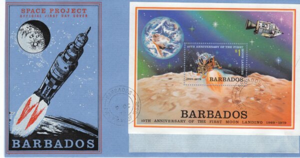 Barbados 1979 | SGMS 645 Space Project Commemorations Mini Sheet