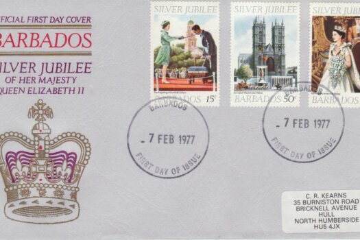 Barbados 1977 The Queen's Silver Jubilee FDC - illustrated cover