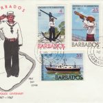 Barbados 1967 Harbour Police Centenary FDC - illustrated cover