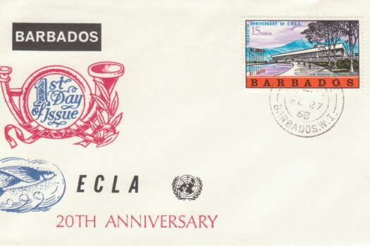 Barbados 1968 ECLA FDC - illustrated cover