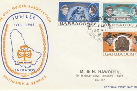 Barbados 1968 The Girl Guides Association FDC - illustrated cover