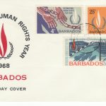 Barbados International Human Rights Year FDC 1968 - illustrated cover