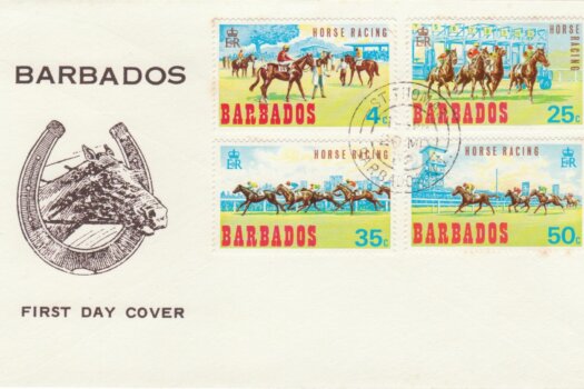 Barbados 1969 Horse Racing FDC - illustrated FDC