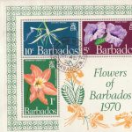 Barbados 1970 Flowers of Barbados mini sheet FDC - plain cover