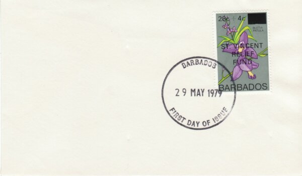 Barbados 1979 | St Vincent Relief Fund overprint
