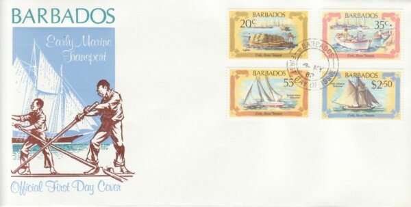 Barbados 1982 | Early Marine Transport FDC