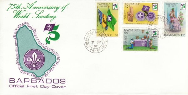 Barbados 1982 | 75th Anniversary of Scouting FDC